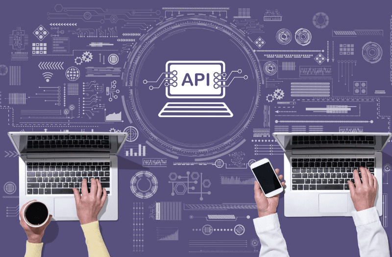 two computers integrated through supply chain api